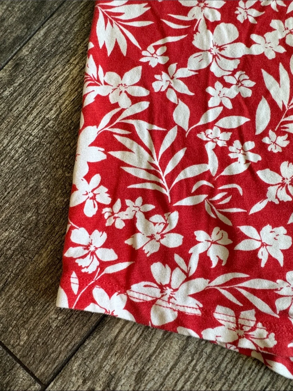Children's Red Floral A-Line Dress